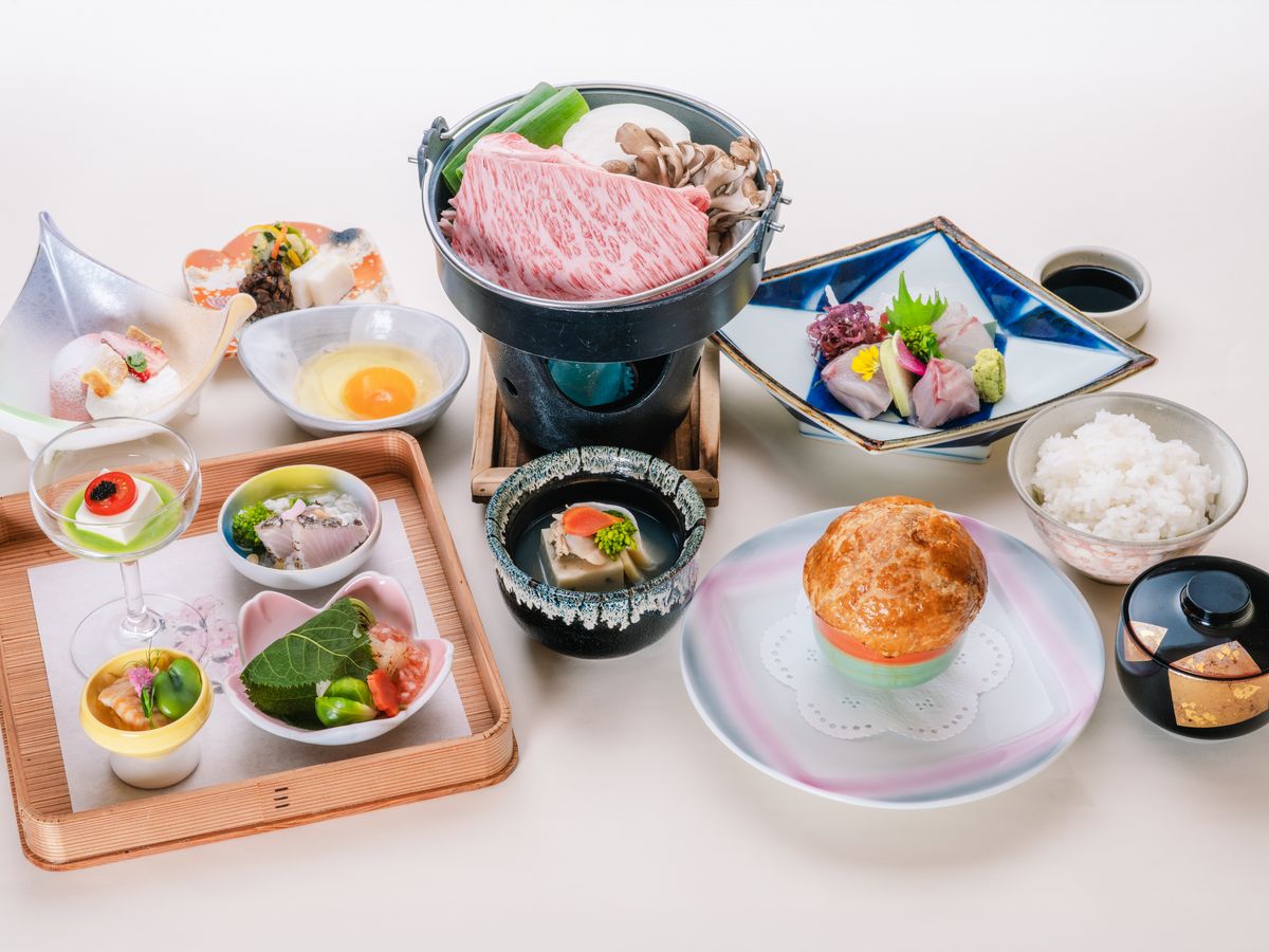 島根和牛と、日本を代表する料理人“熊谷喜八”氏監修の一皿付き☆ワンランク上の春の会席